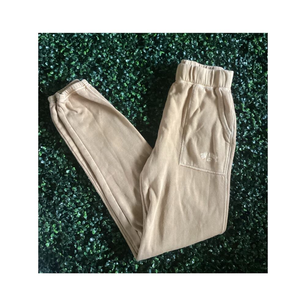 BillaBong Woman's Size XS Tan Joggers Sweat Pants- Pre-Owned